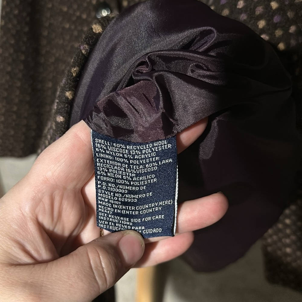 Women’s Wool Double breasted Peacoat - Picture 4 of 5